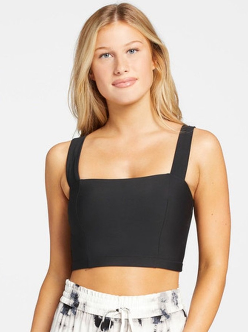 CALIA Women's Wide Shoulder Strap
Square Neck Long Line Swim Top - Picture 4 of 9